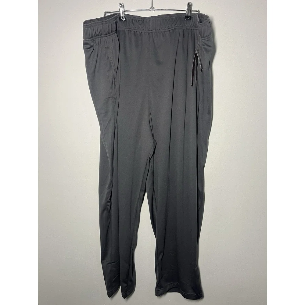 Men's Big and Tall NWT Reebok Gray Jogger Sweatpants Size 3XL W/Zipper Pocket